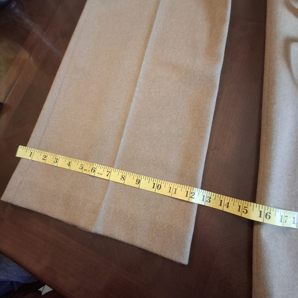 Escada Virgin & Angora Wool Wide-Leg Pants Caramel Romania Women Size 44 /US 14 - Picture 15 of 16
